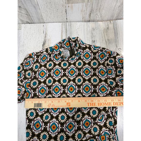 Donna Morgan Moroccan Floral Dress 0 | Sleeveless | Stretch | Knee Length - Picture 7 of 9